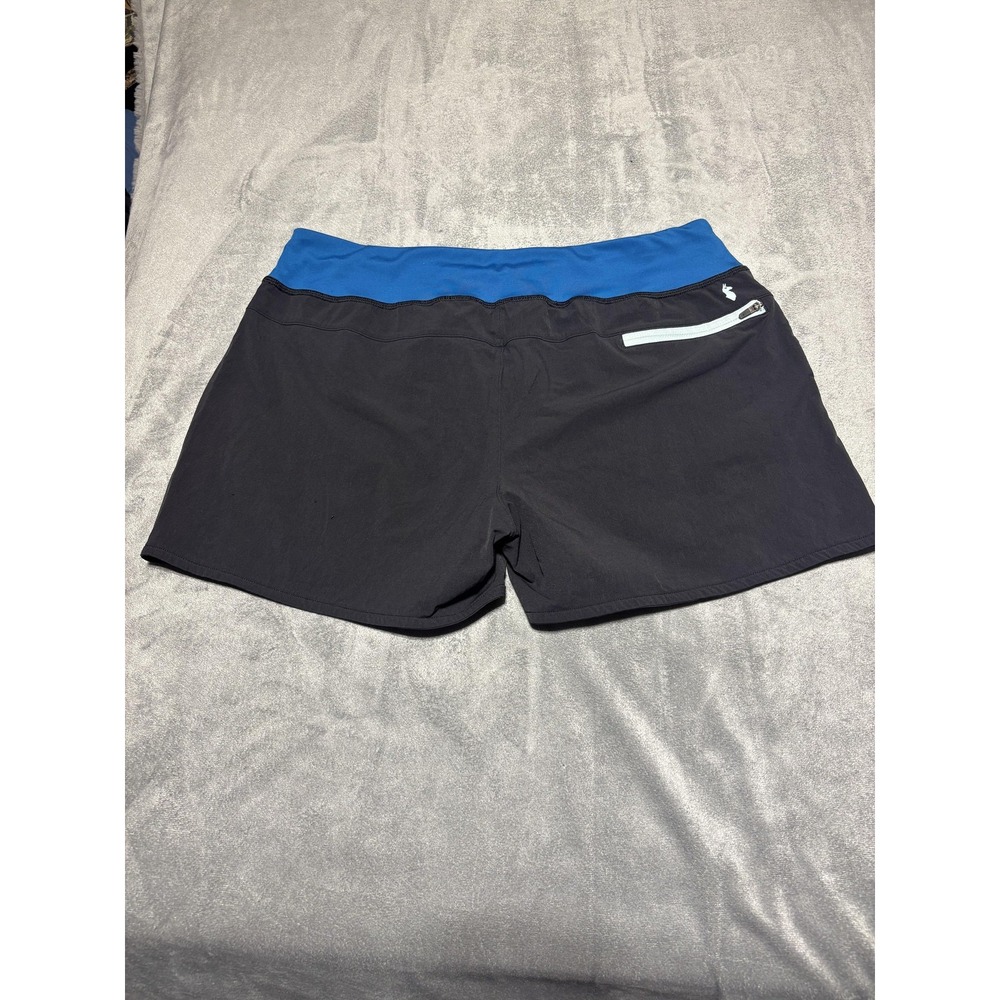 Cotopaxi Womens M Vamos Black Blue Elastic Waist Running Athletic Shorts